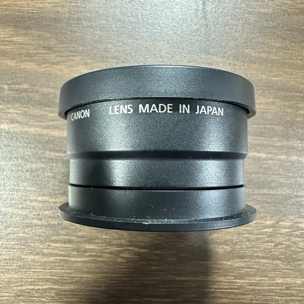 Canon WC-DC52 0.7x Wide Converter Lens w Box Cap Pouch Made Japan